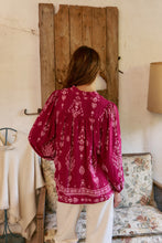 Load image into Gallery viewer, Rhubarb Print Bree Blouse By JAASE