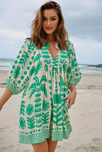 Load image into Gallery viewer, Nazare Print Boheme Mini Dress by JAASE