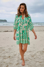 Load image into Gallery viewer, Nazare Print Boheme Mini Dress by JAASE