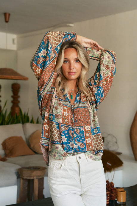 Izabelle Print Marfa Top