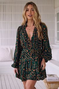 Emerald Jayde Mini Dress by JAASE