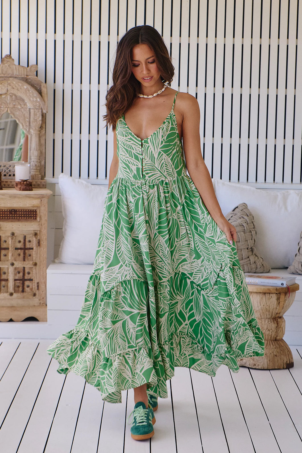 jaase green dress Jaase Emerald Embroidered Endless Summer Maxi Dress OutDazl