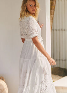Embroidered Tessa Maxi By JAASE