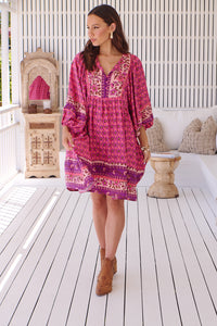 Jolene Print Adela Midi Dress By JAASE