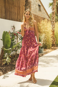 Merlot Print Bambi Maxi by JAASE