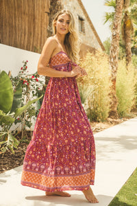 Merlot Print Bambi Maxi by JAASE