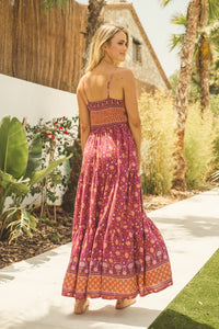 Merlot Print Bambi Maxi by JAASE