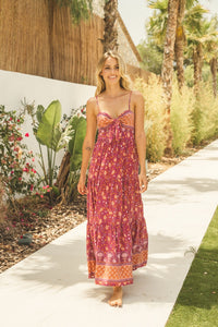 Merlot Print Bambi Maxi by JAASE