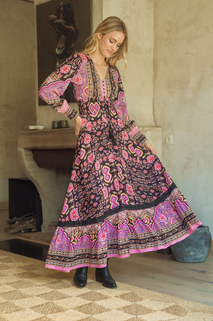 Cherry Blossom Sabrina Maxi By JAASE