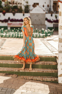 Paisley Dreams Carmen Maxi by JAASE