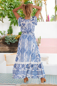 Denim Dreams Carmen Maxi By Jaase
