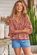 Load image into Gallery viewer, Sarabi Print Gabriella Top