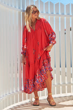 Load image into Gallery viewer, Sunset Print Briana MIdi Dress By JAASE