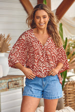 Load image into Gallery viewer, Sarabi Print Gabriella Top