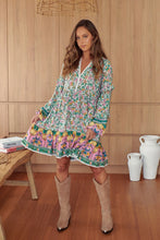 Load image into Gallery viewer, Fey Dinisty Green Dress By JAASE